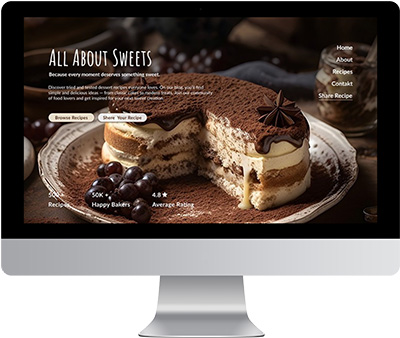 All About Sweets – Sweet Recipes Website